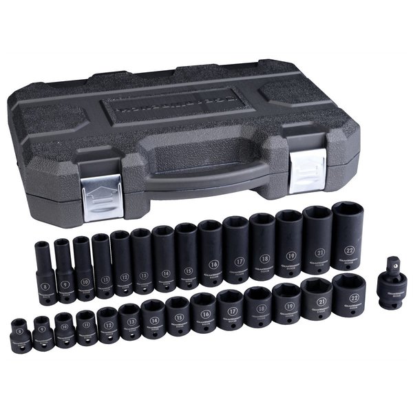 Apex Tool Group 3/8" Drive, Socket Set, Metric Socket 84925N